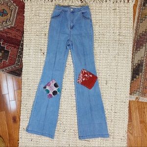 XS/OO Flared Leg- The Morgan Factory- Patch Pants